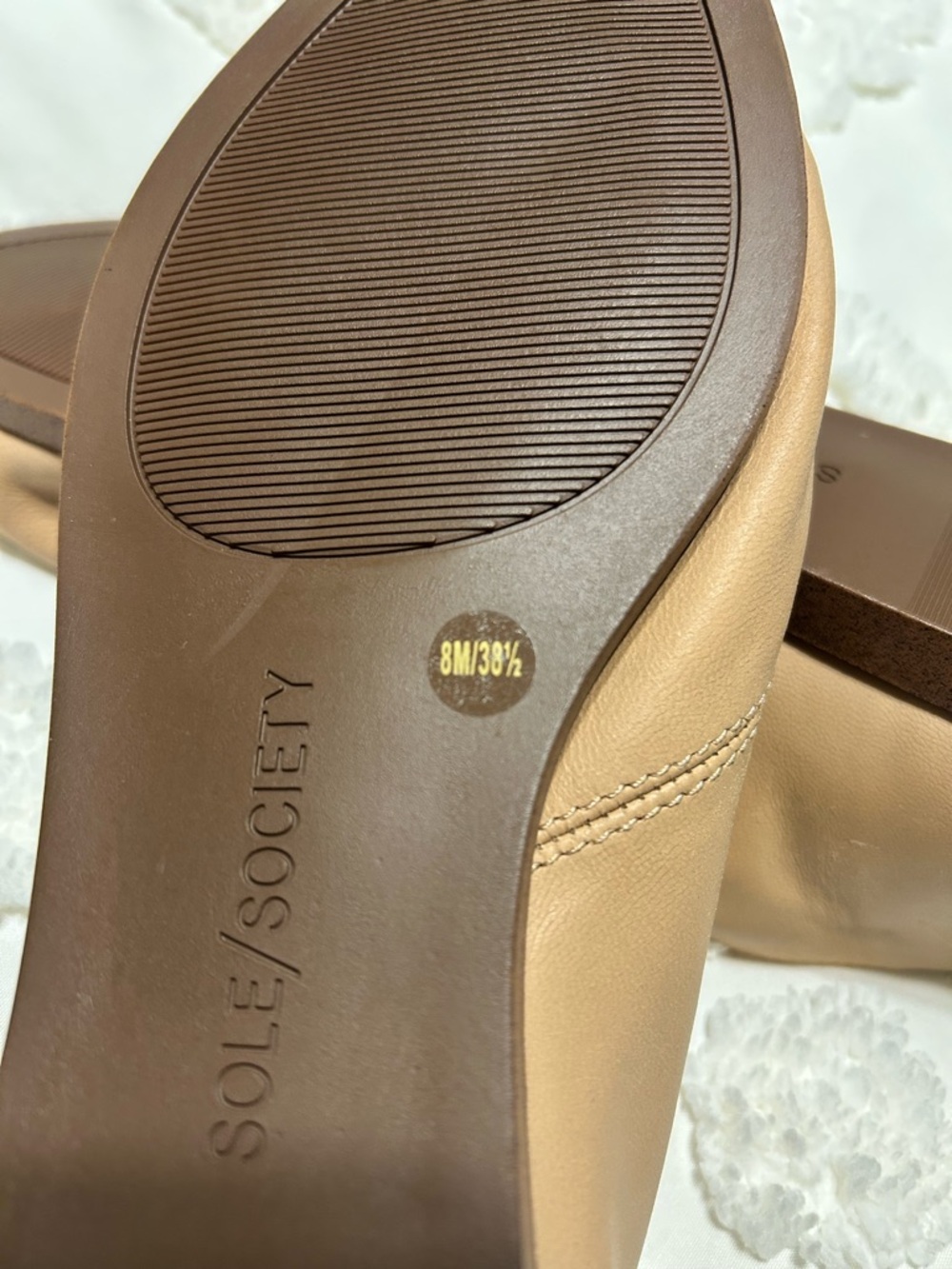 Sole Society Beige Open-Toe D'Orsay Sandals - Picture 6 of 6
